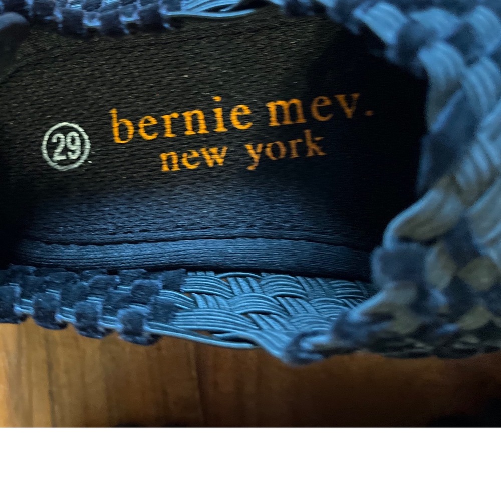 Bernie Mev Kids Black Gold Woven Elastic Slip On Shoes Size‎ 29 EU US 11.5-12 - Picture 2 of 11